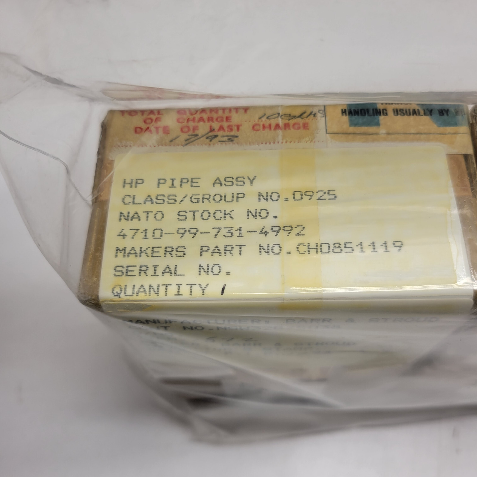 4710-99-731-4992 COPPER ALLOY PIPE 4710997314992 997314992 CH0851119