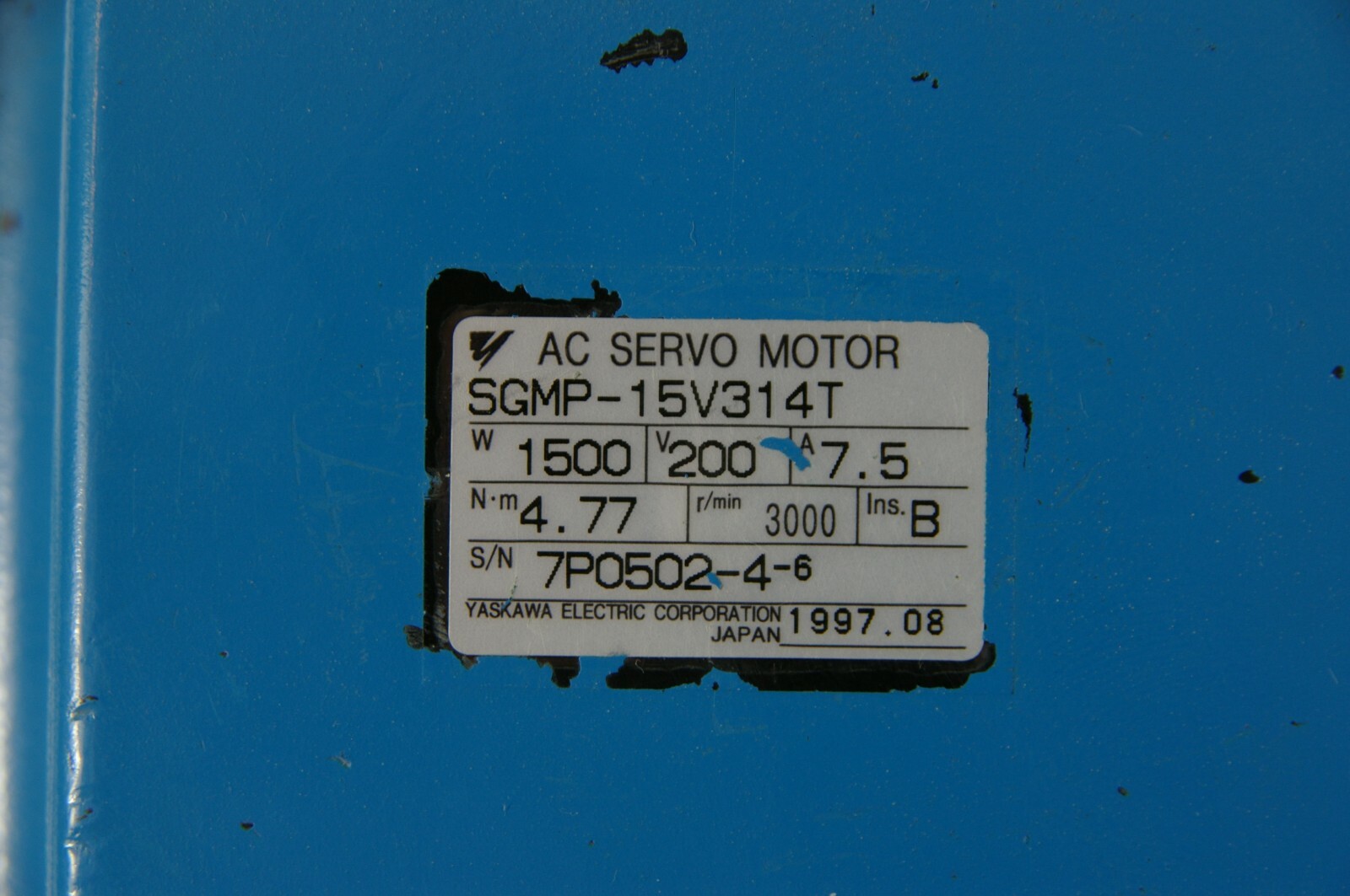 Yaskawa SGMP-15V314T Servo Motor