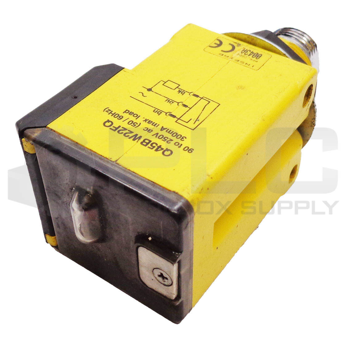 BANNER Q45BW22FQ PHOTOELECTRIC SENSOR 90-250V 50/60HZ 300mA 37016