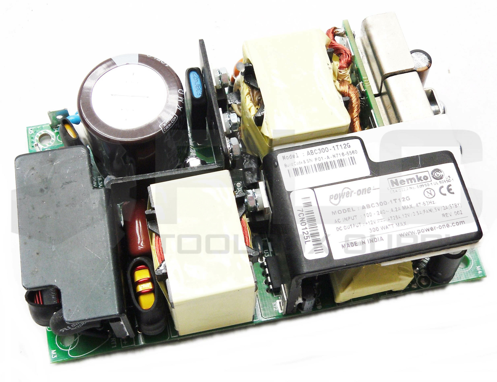 NEW BEL POWER ONE SOLUTIONS ABC300-1T12G POWER SUPPLY 100-240V 4.2A 47-63HZ