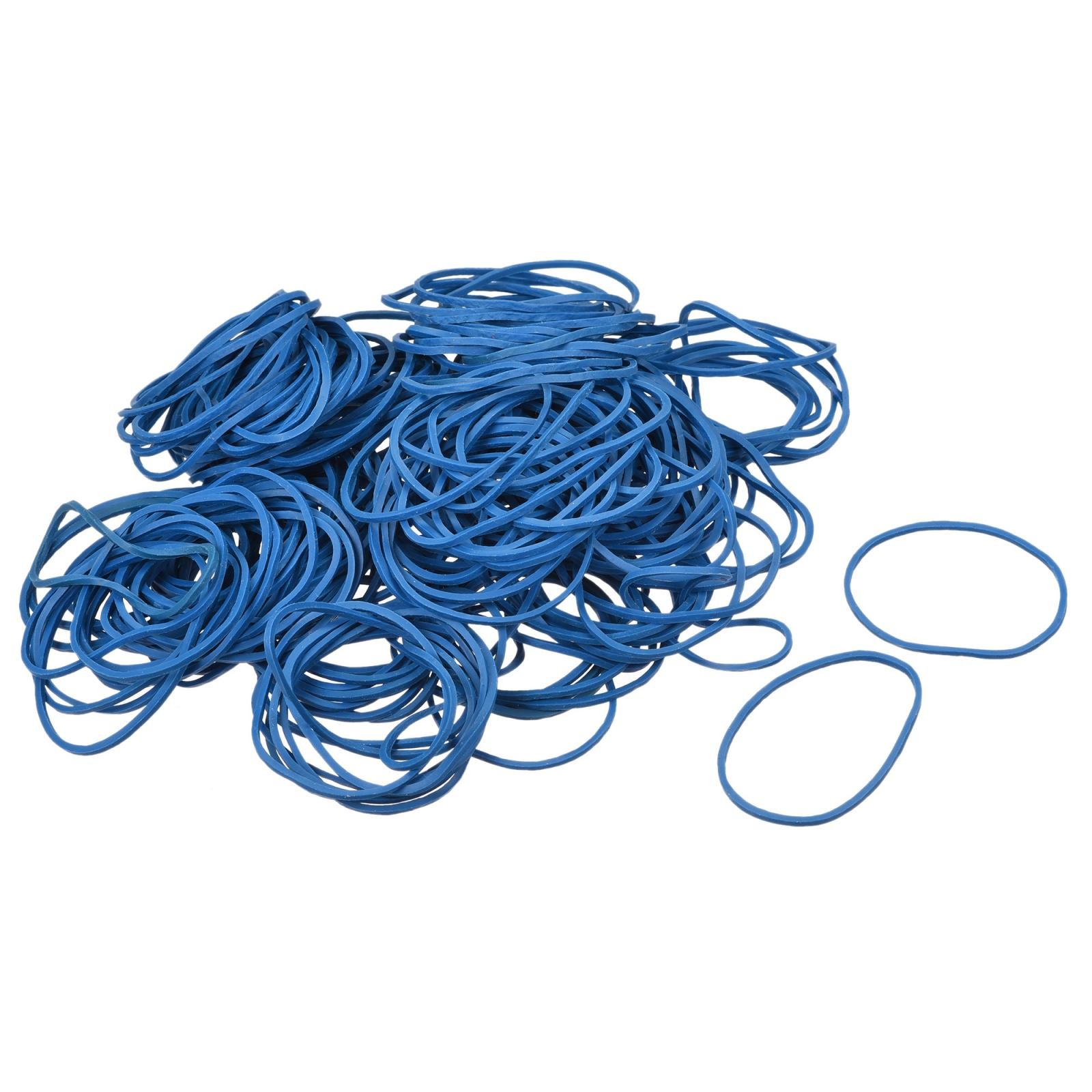 700Pack Blue Rubber Band 1.5inch Dia 0.06inch Thick for Home Office