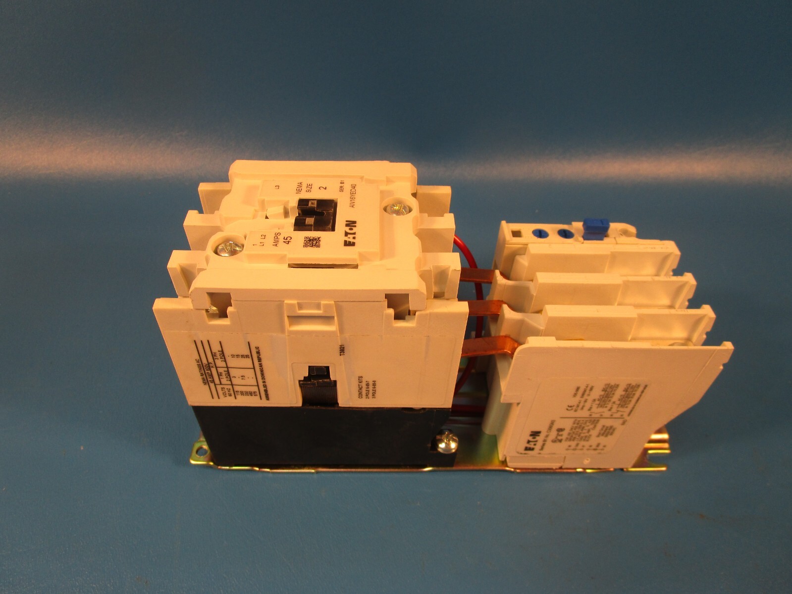Eaton AN16GNY11AB, AN16YED40 ENHANCED COIL MOTOR STARTER, 600 VAC 45A 120V COIL