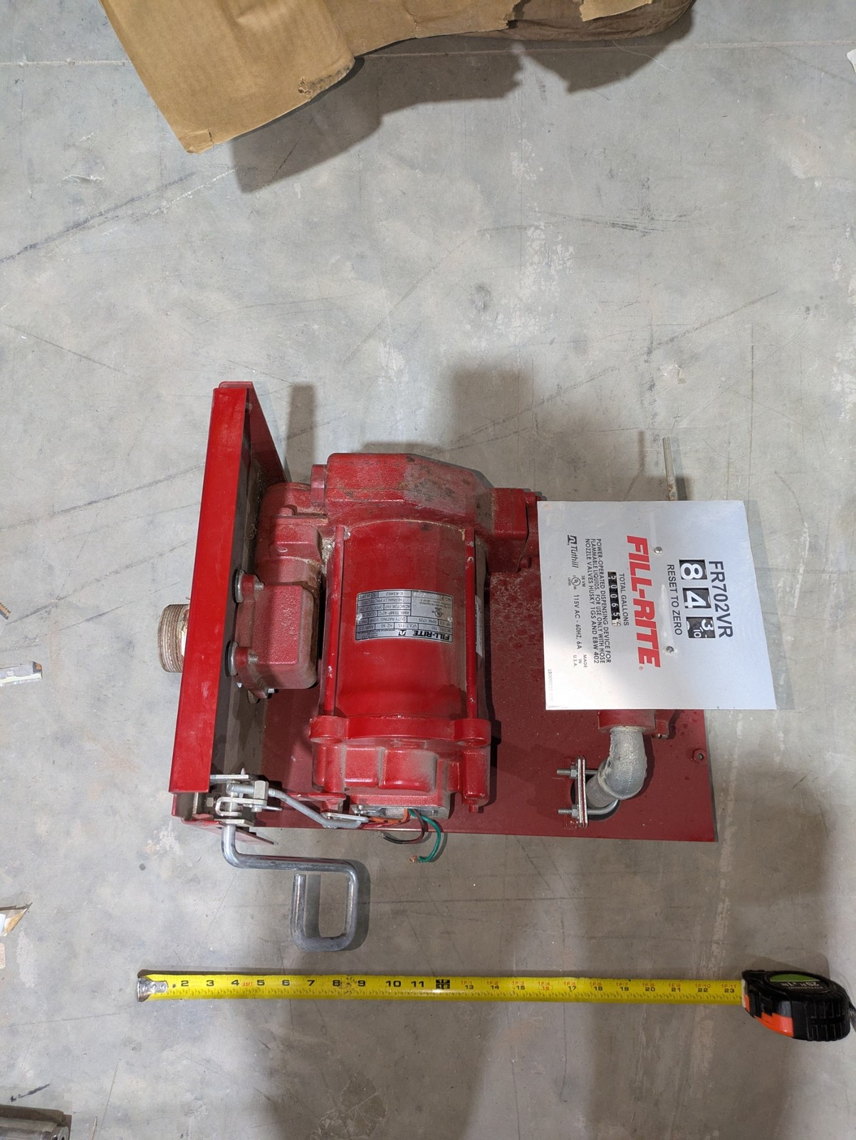 FILL-RITE FR702VR 115VAC 60HZ 6A FUEL PUMP