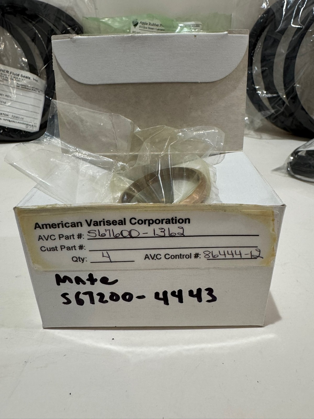Industrial Fluid Seals Lot Gallagher Fluid Seals American Variseal Stainless Par