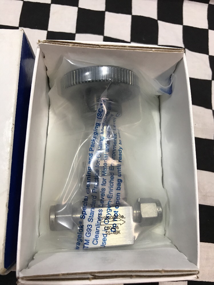 Swagelok Bellow Seal Valve 1/4″ Tube, SS-4BK, SS4BK, Shipsameday#1654B