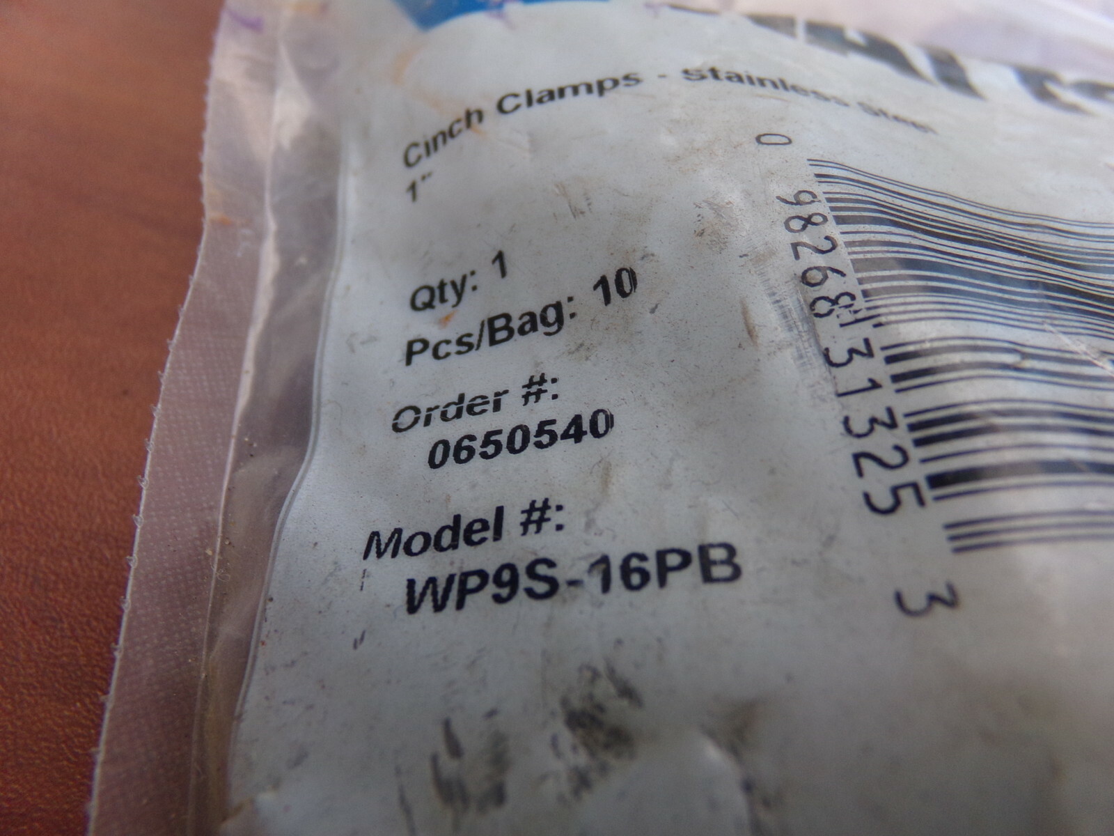 NEW Watts WP9S-16PB Cinch Clamps, Bag of 10 *FREE SHIPPING*