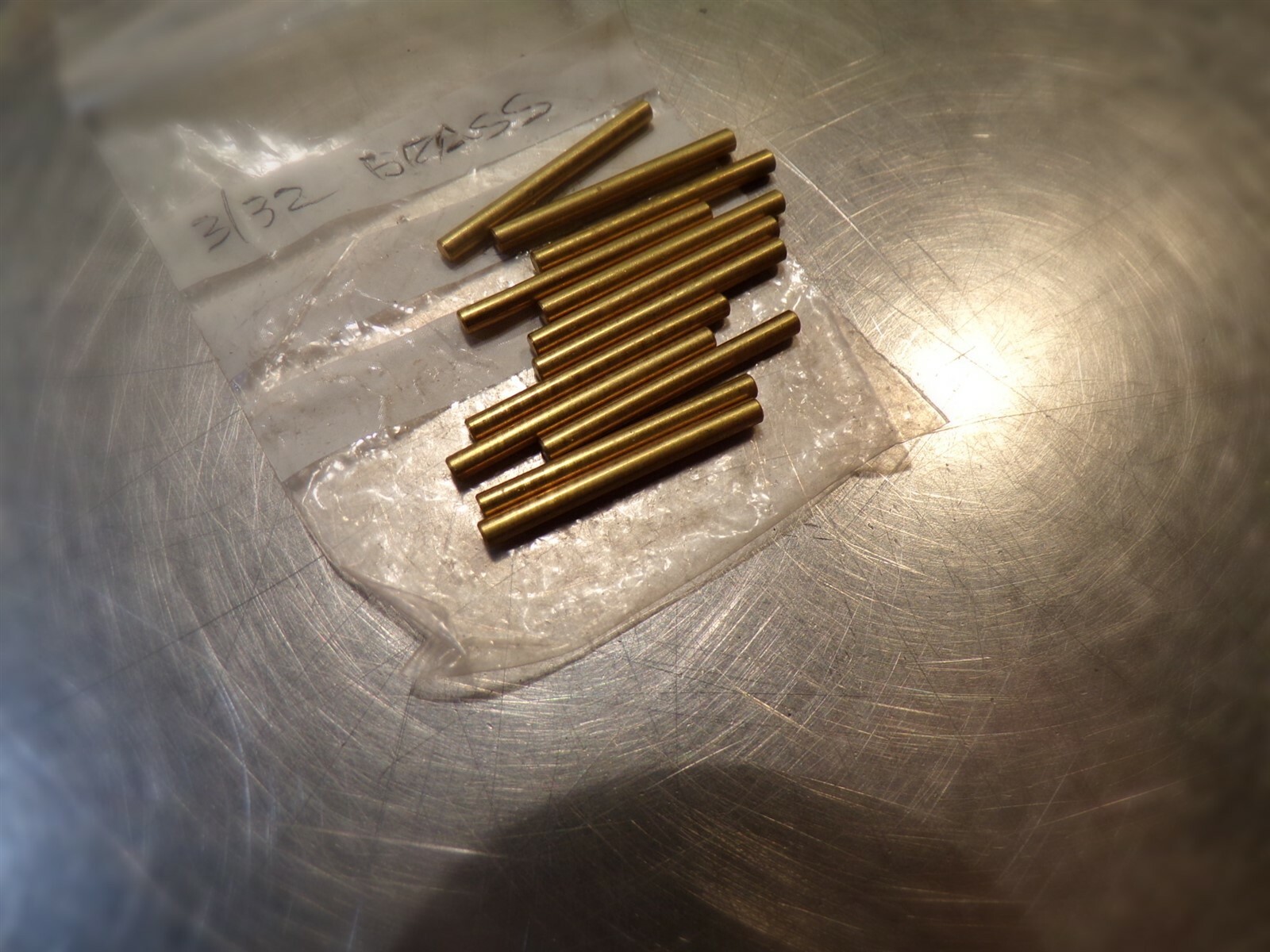 NEW Brass Pins 3/32 Lot of 12 *FREE SHIPPING*