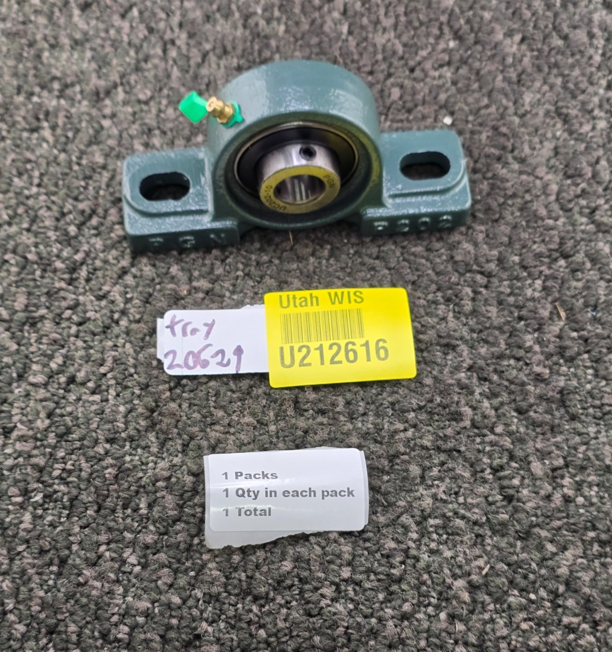PGN P202 2-Bolt Pillow Block Housing Unit with UC202-10 5/8″ Ball Bearing Insert