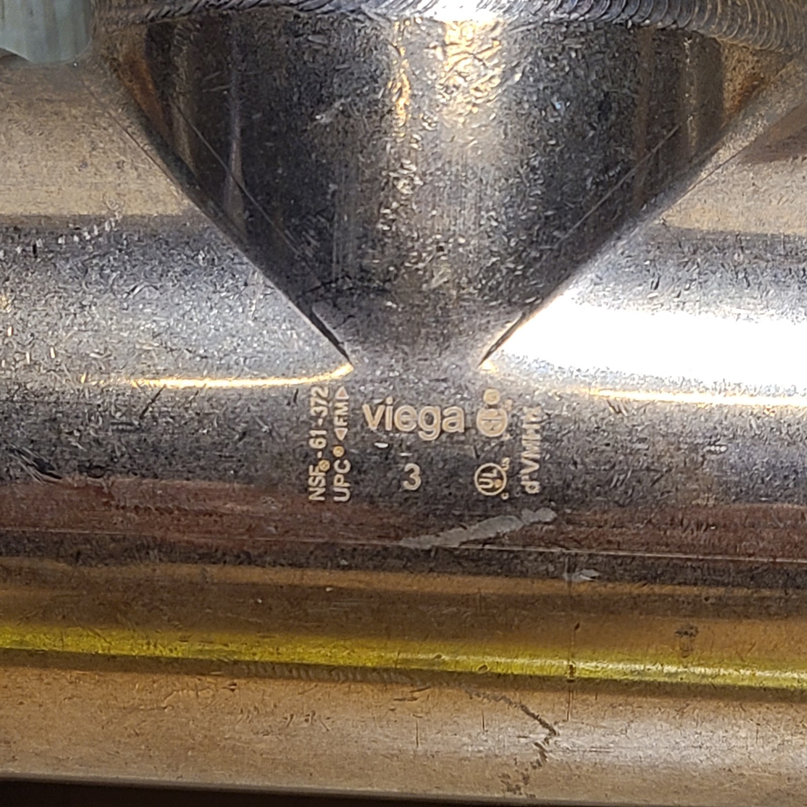 Viega 20693 3″ x 3″ x 3″ ProPress XL-C Copper Tee, Press Connection
