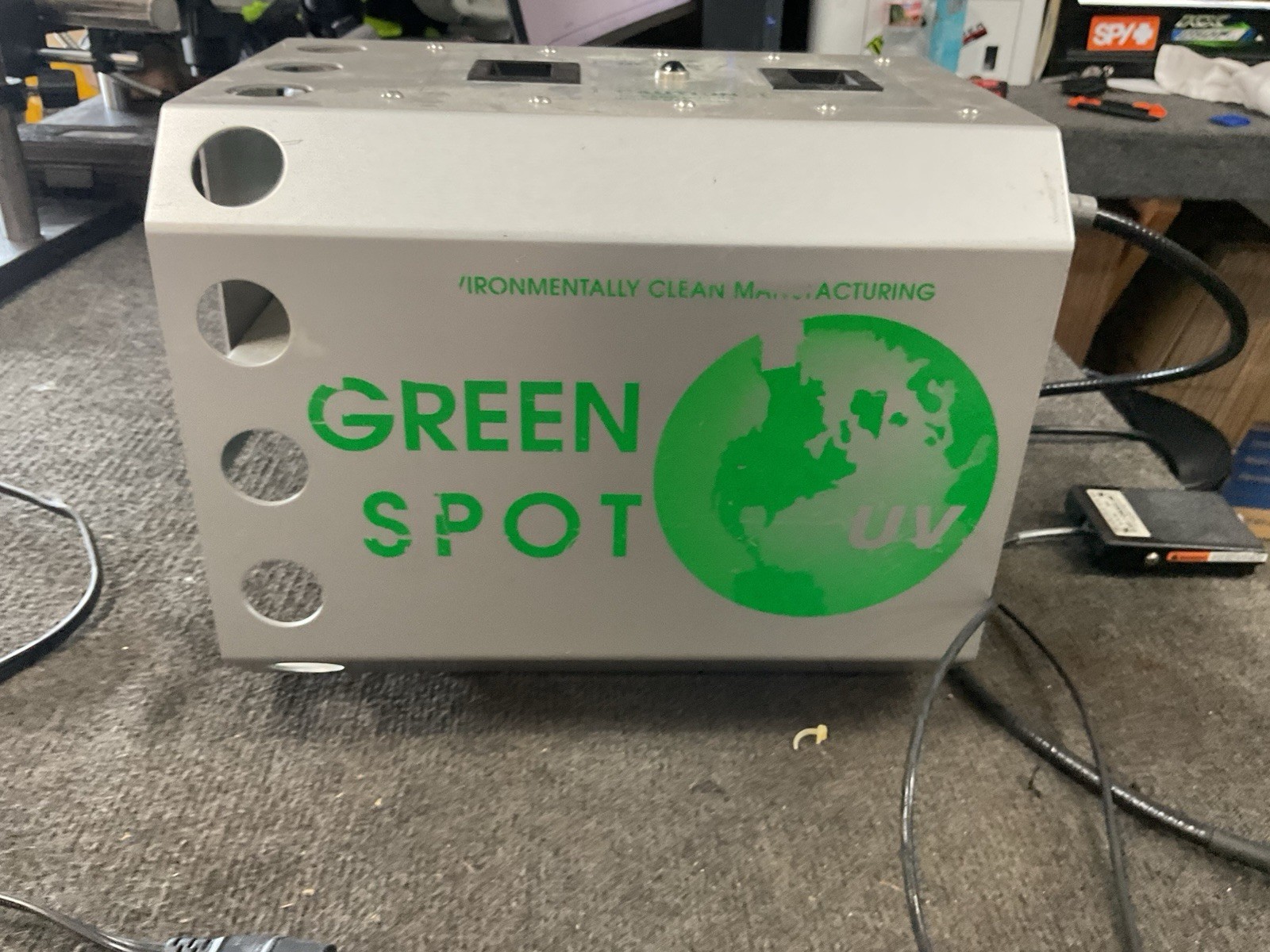 American Ultraviolet Green Spot UV Curing System w/ Light Guide & Foot Pedal