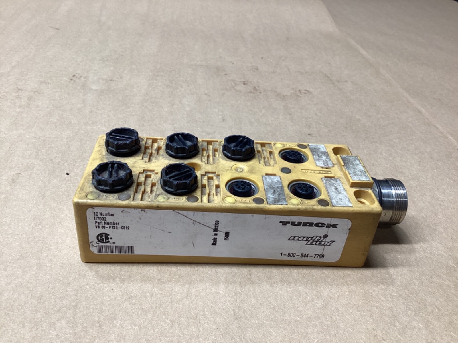 TURCK U7032 8-PORT JUNCTION BOX #103L75