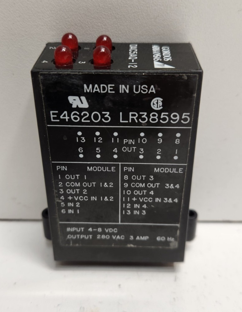 GUARANTEED! GORDOS ARKANSAS 4-8V I/0 MODULE OAC5AQ