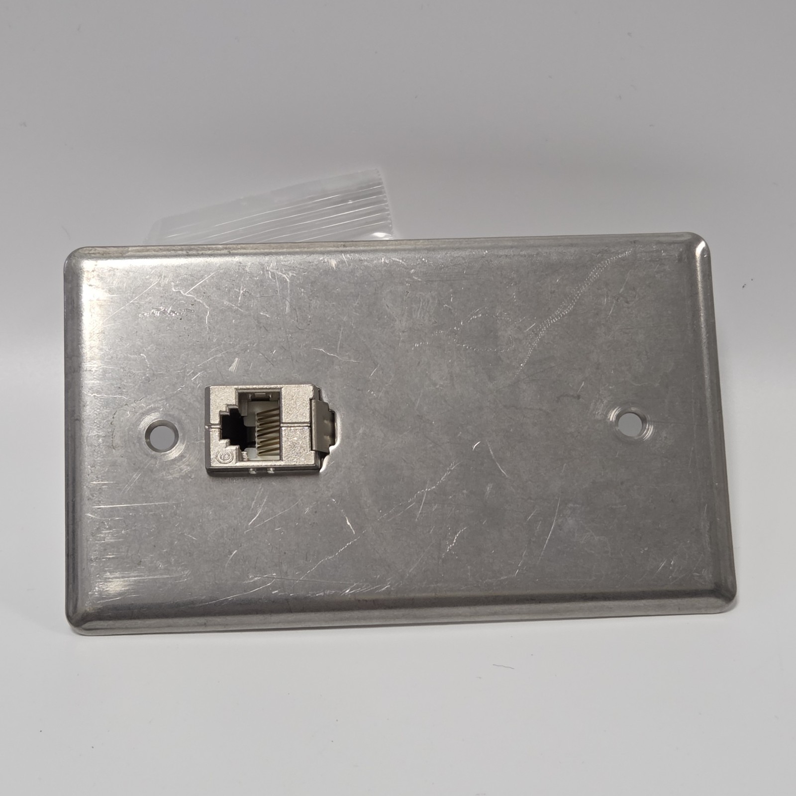Metz Connect 135010-SSC-E Cat 5 Cover Plate Assembly Stainless Steel