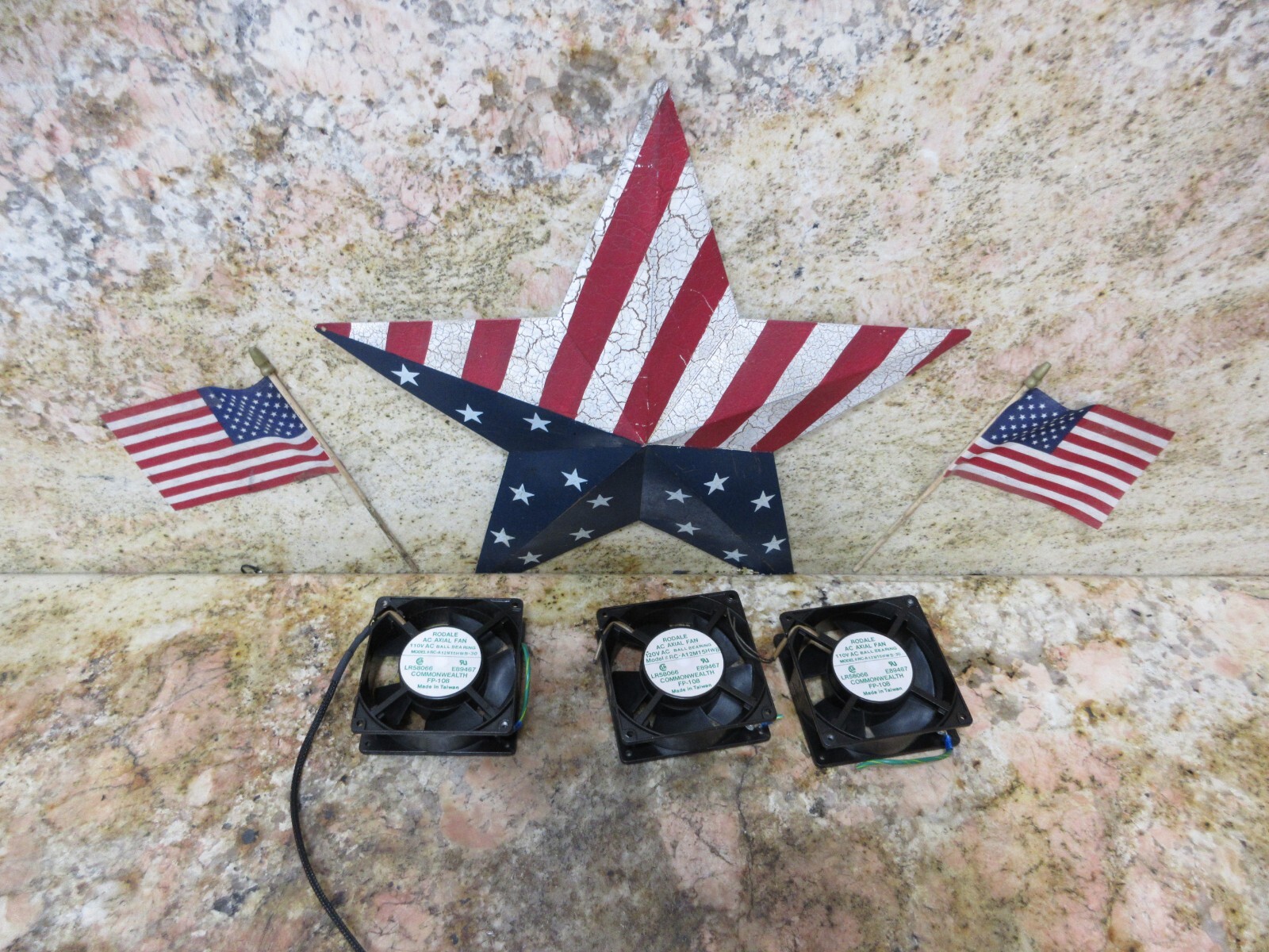 COMMONWEALTH FP-108 RC-A12M15HWB FAN LOT OF 3 PIECES