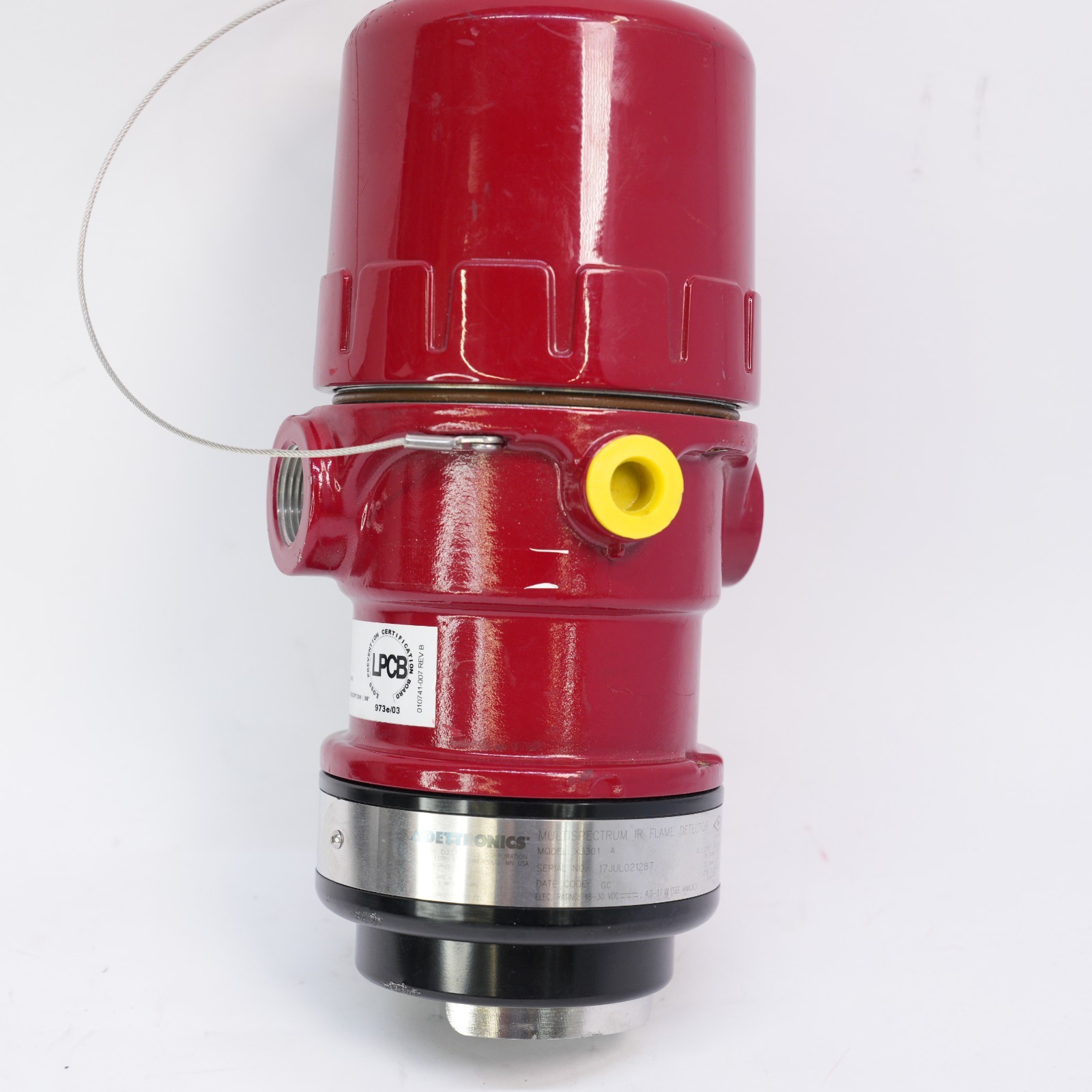DET-TRONICS X3301A Multispectrum-IR Flame Detector X3301A4N13W1 T12-D14