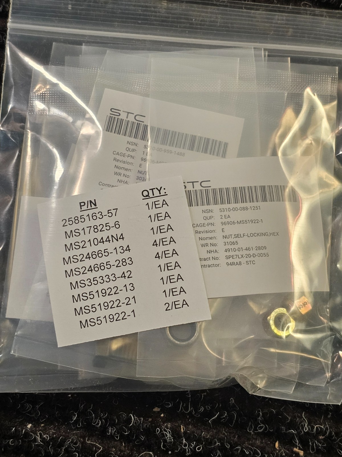 Vehicular Maintenance, Fuel Filter, Separator, Washer Lock 4910-01-461-2809