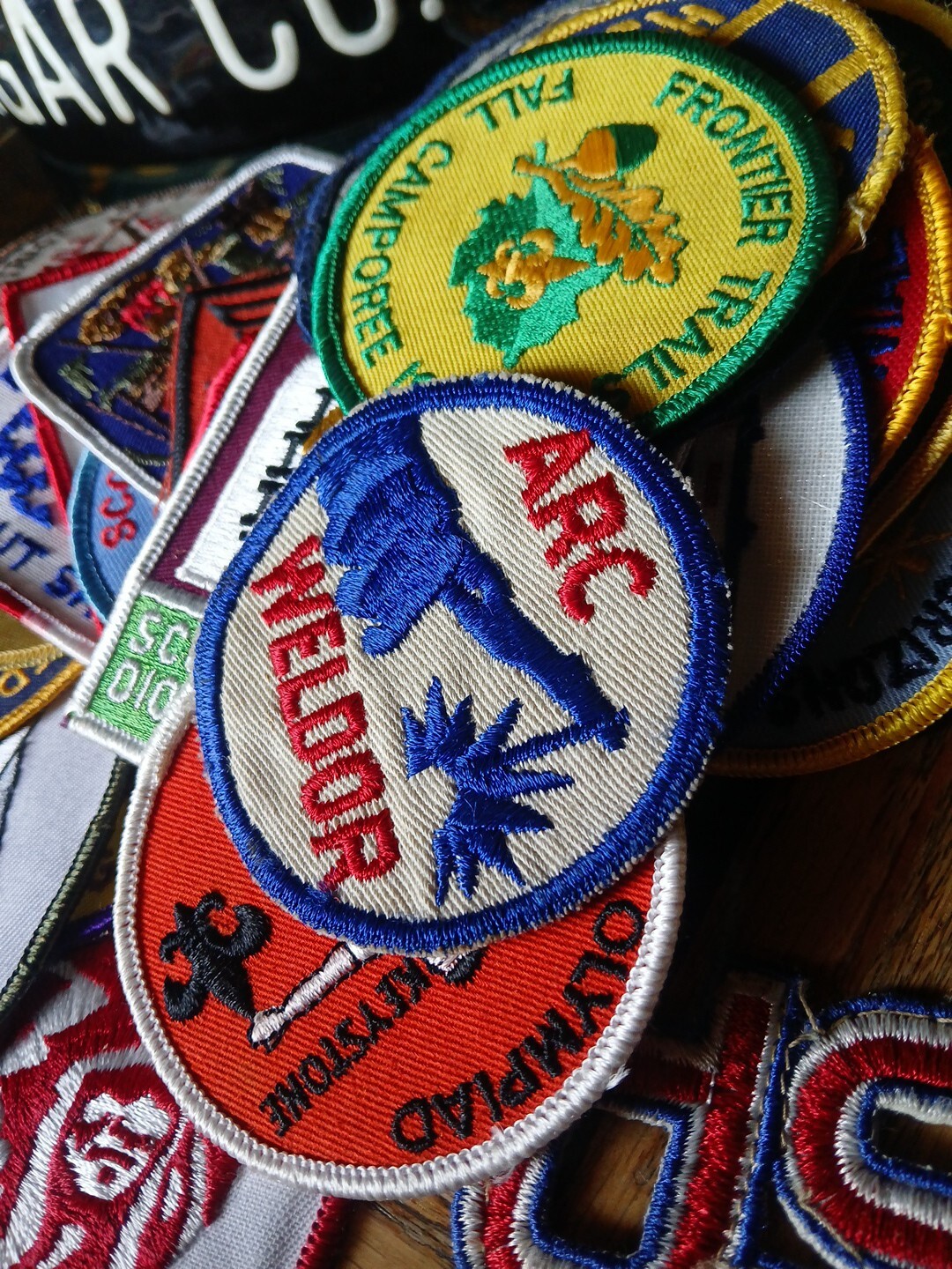 Vintage Unused Embroidered ARC WELDOR Patches Hat Cap Uniform Employee