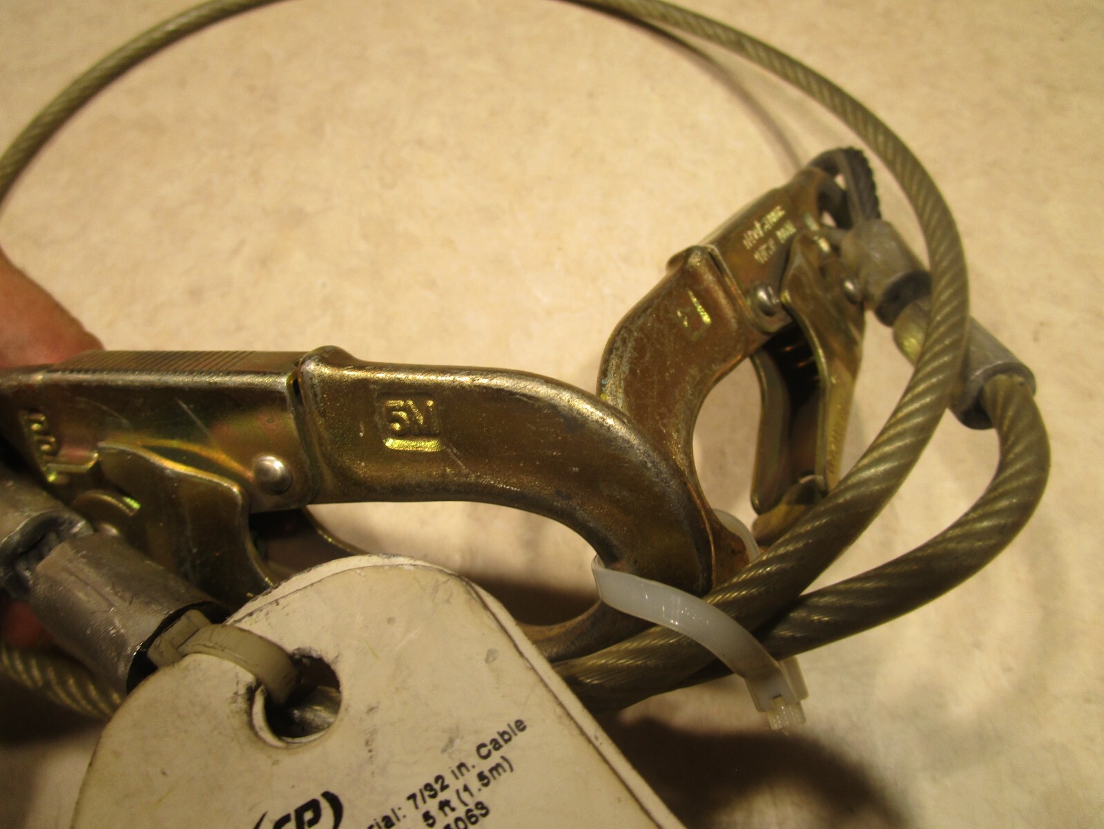 MSA 505063, 7/32″ CABLE, LENGTH 5FT, LANYARD, 310LB CAPACITY, S0929