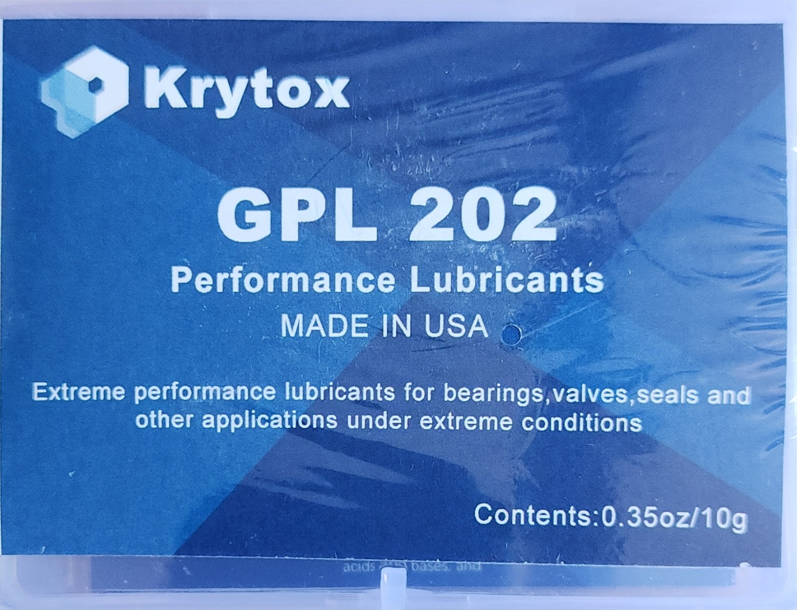 Chemours Krytox GPL 202 – 0.35oz/10g, Performance Lubricants for Bearings