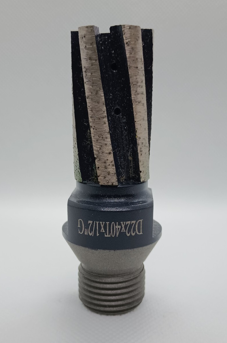 NEW CNC Diamond Finger Bit D22x40Tx1/2″G Six Segment Finger Bit