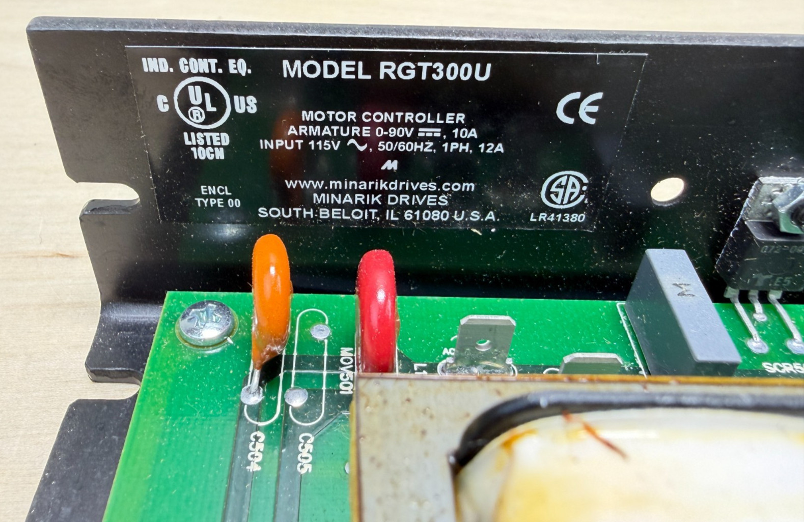 Minarik RGT300U Motor Controller, 0-90V, 10A