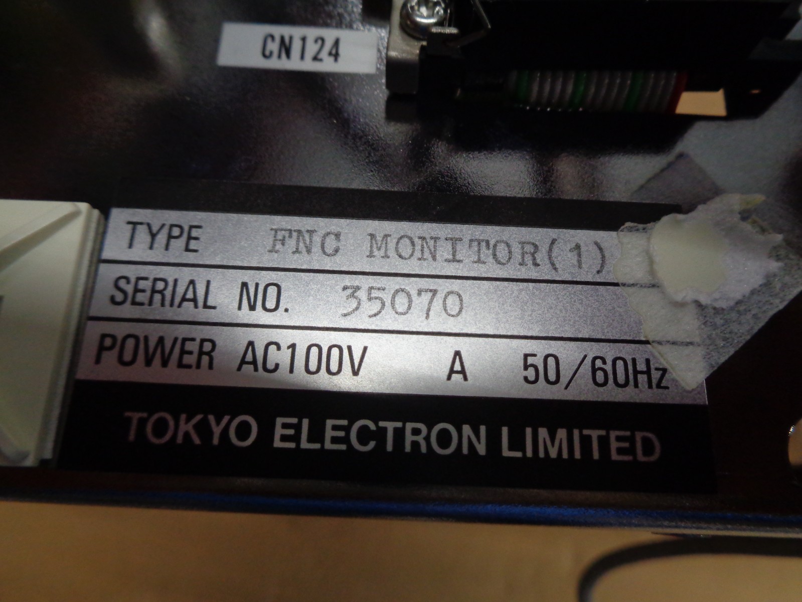 TOKYO ELECTRON TEL, TYPE: FNC MONITOR(1)