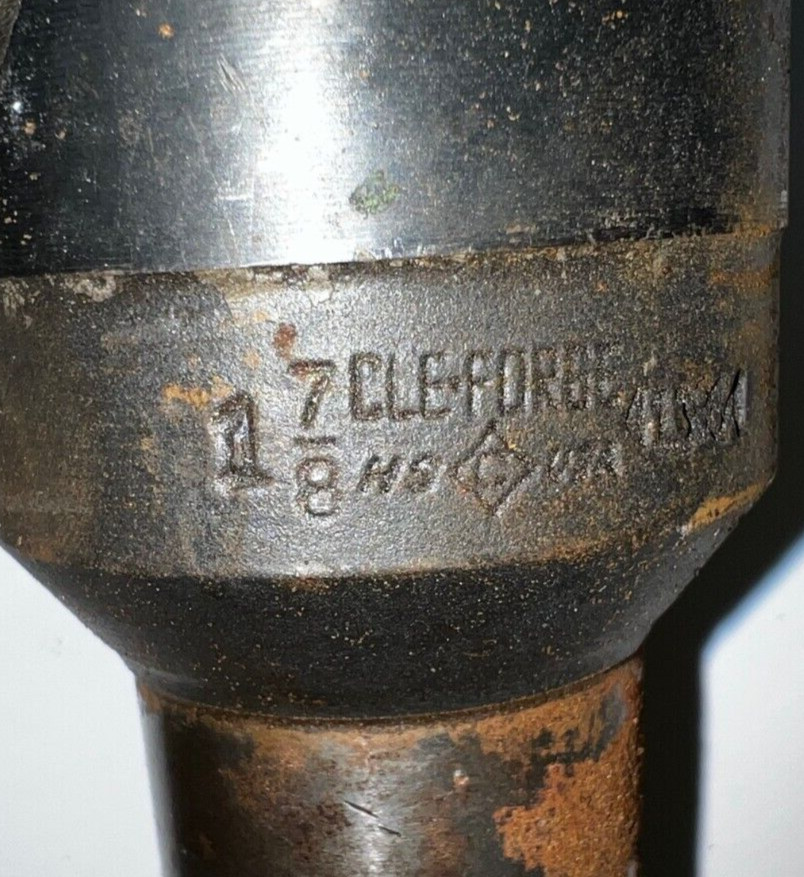 CLEVELAND MORSE TAPER SHANK DRILL BIT MT4 1-7/8″ CUT 10-1/2″ LOC 16-1/4″ OAL