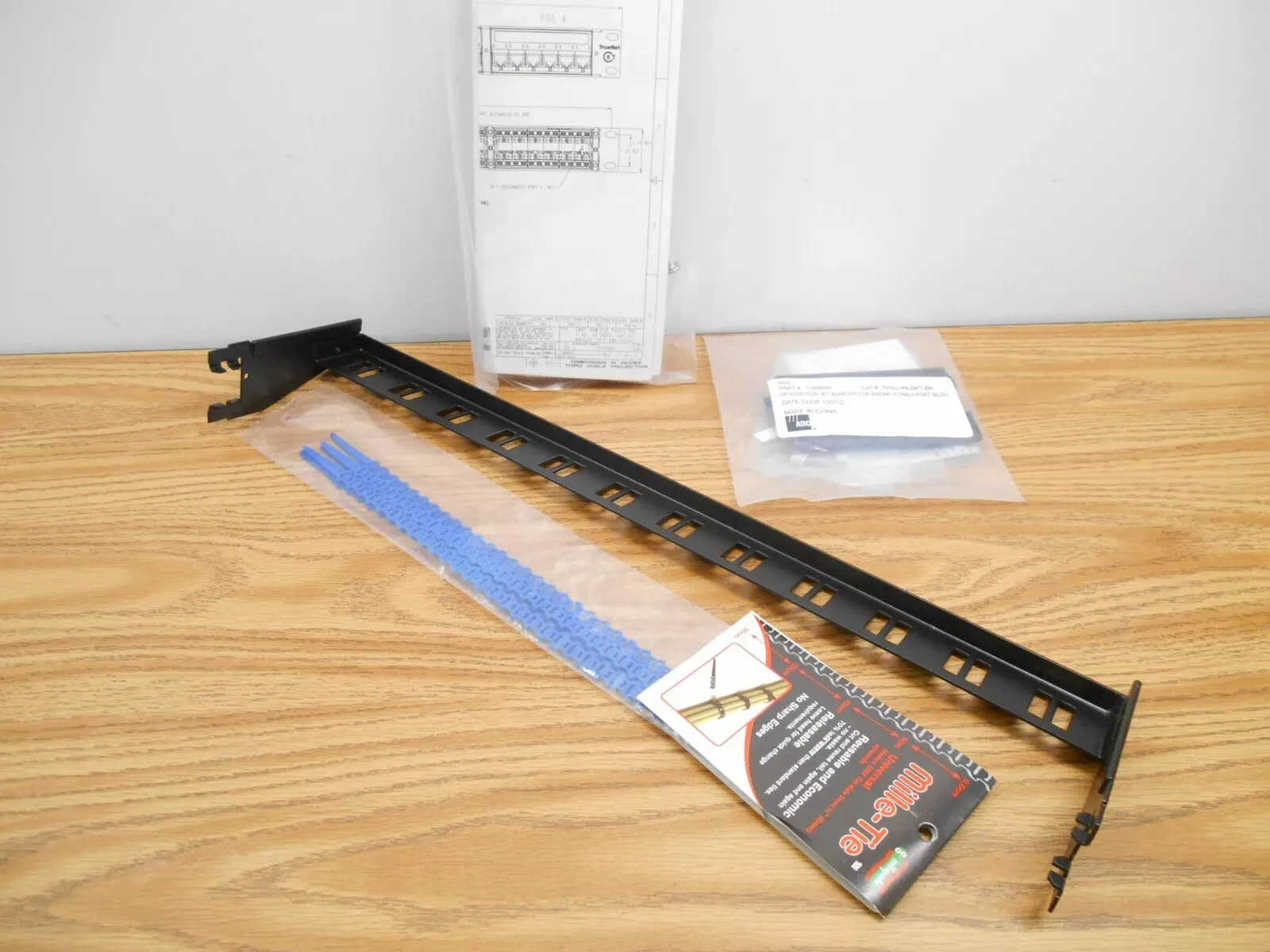 Adc 1389080 Ppiconlbkt–Bk Adapter Kit for Krone Icons, 6 Port Bezel