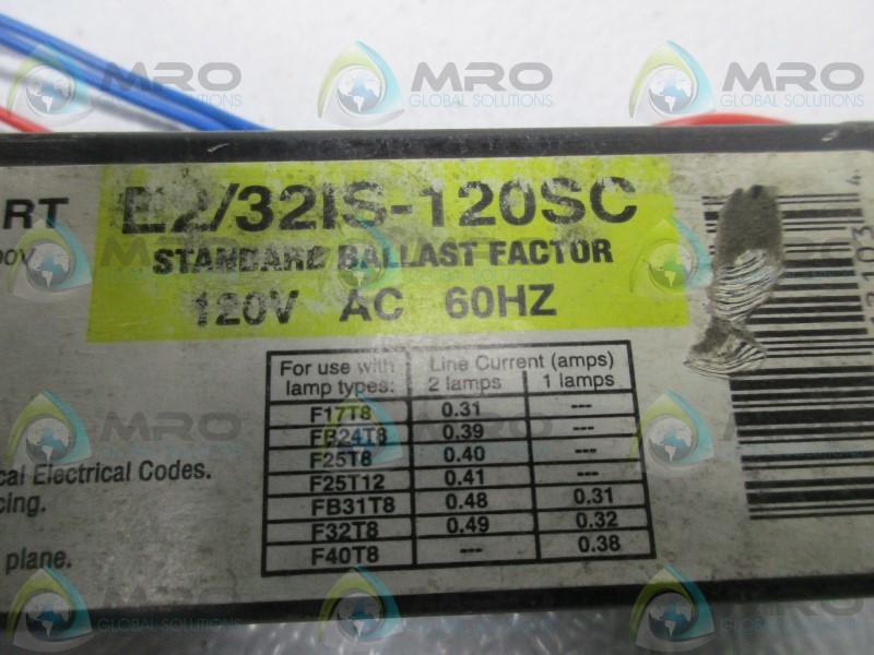 HOWARD E2/321S-120SC BALLAST UNMP