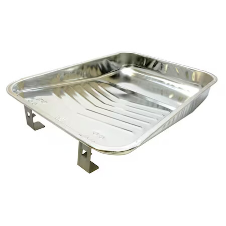 Weiler 2 Qt Galvanized Steel Paint Tray For 9 Inch Rollers & Liner