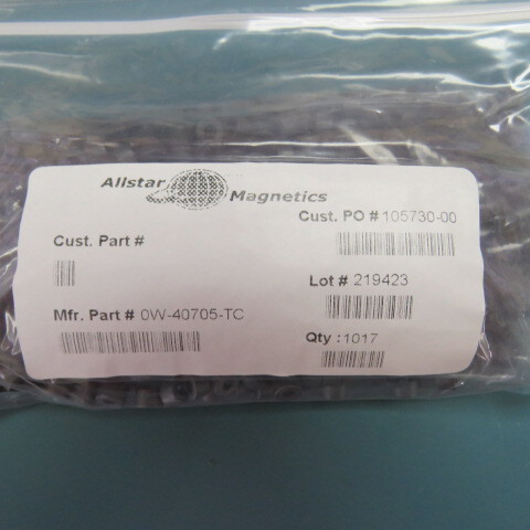 ALLSTAR MAGNETICS 0W-40705-TC Qty of 50 per Lot Ferrite Core Toroid Core W-Mate