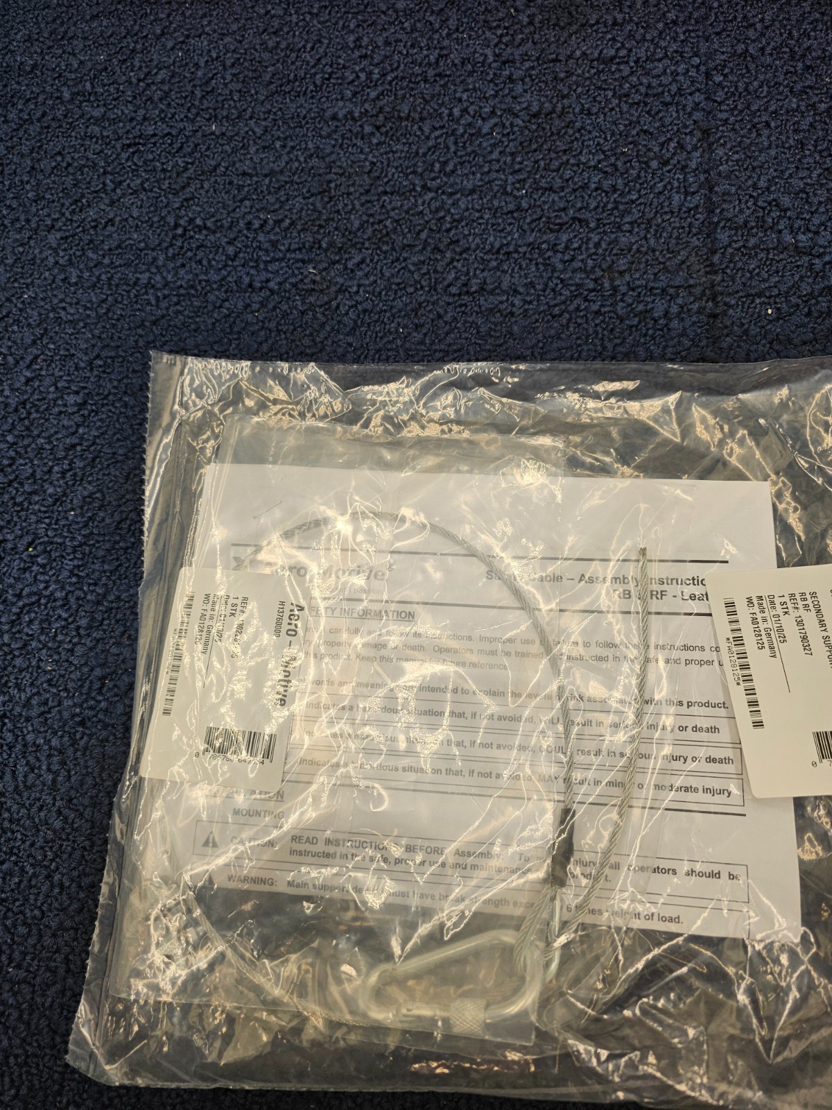 Aero-Motive 1301790327 Secondary Support Wire For RF/BF Balancers & Torque Reels