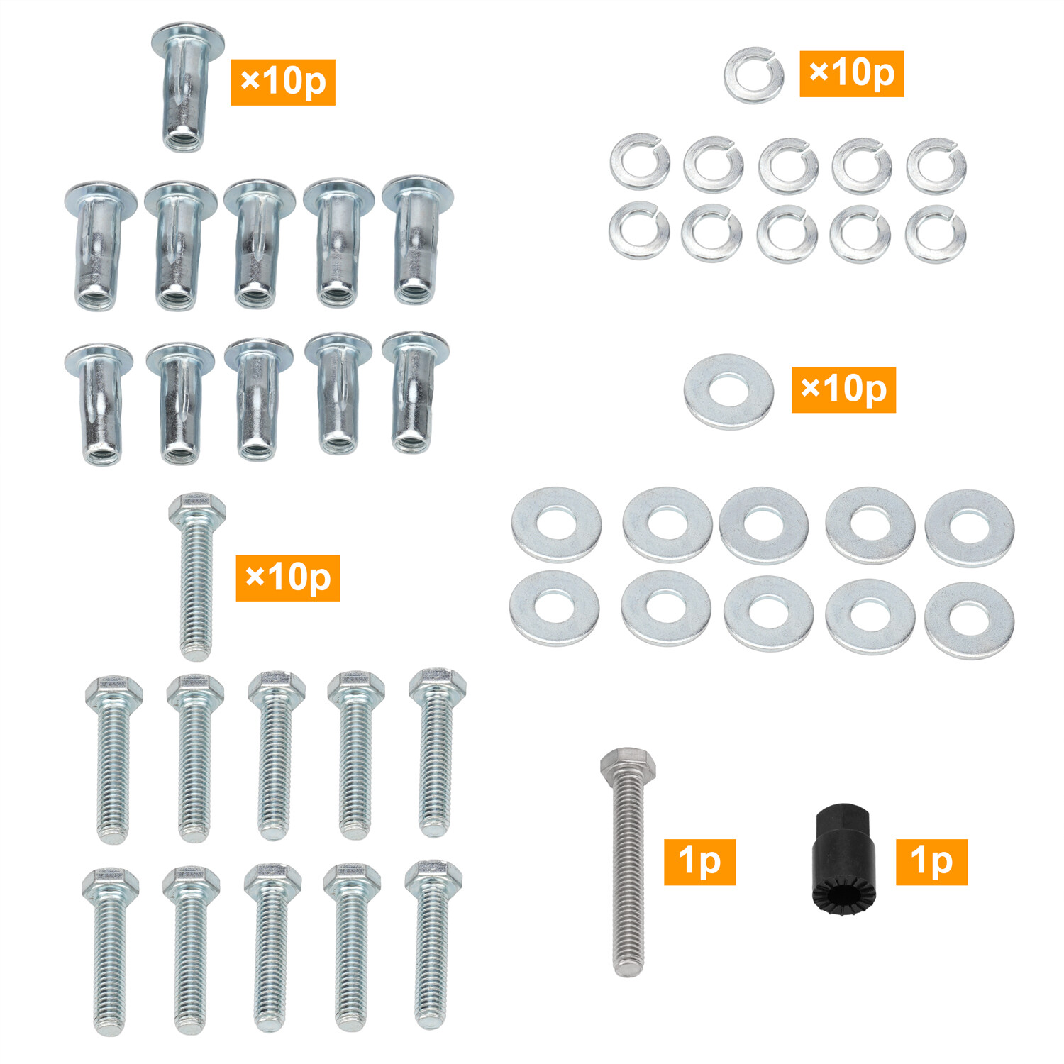5/16″ Blind Bolts Washers Kit For Weather Guard 999-10PK