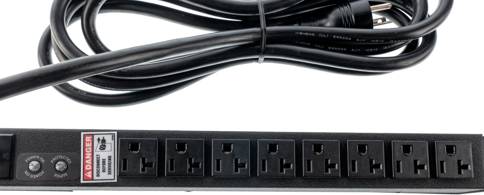 Chatsworth Products 16A 125V 8 Outlet Power Strip 025-712828-007 Horizontal Rack