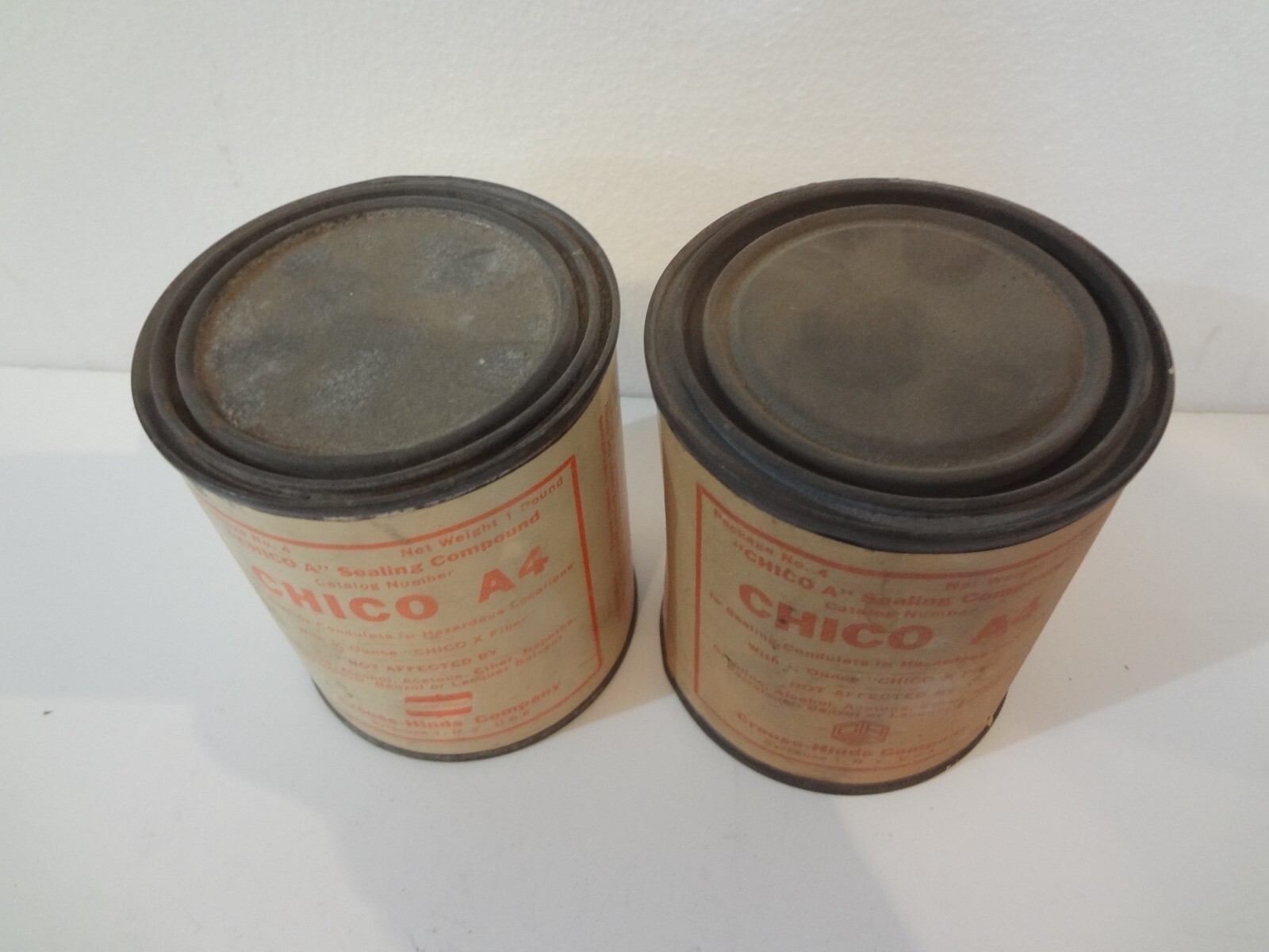 2 CANS Crouse Hinds CHICO A4 Sealing Compound 1LB CAN