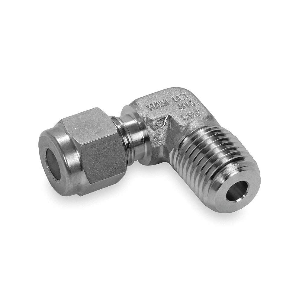 HAM-LET 769L-SS-8MM X 1/2 Elbow, 90,316 SS,LET-LOKxM,8mmx1/2In 4CMP4