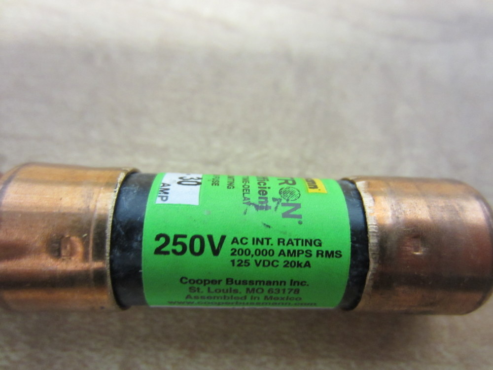 Buss FRN-R-30 Bussmann Fuse Cross Ref 1A698 Energy Efficient (Pack of 3)