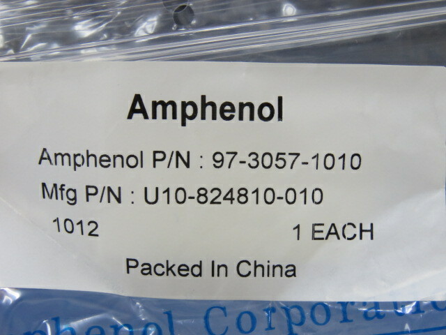 AMPHENOL 97-3057-1010-1 Qty of 1 per Lot Circular MIL Spec Strain Reliefs & Ada