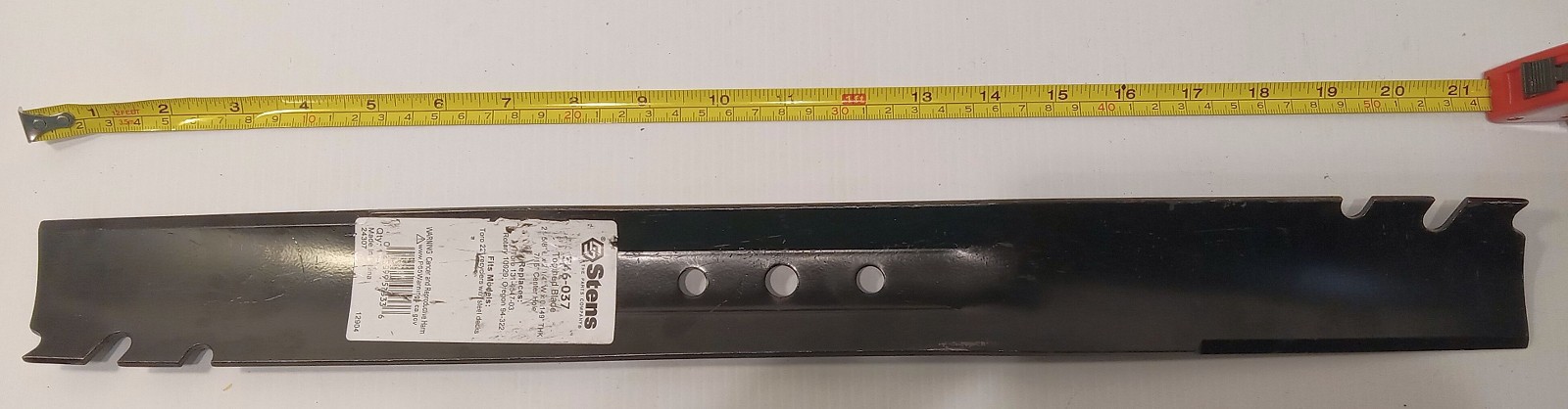1 NEW STENS 346-037 21-5/8″ LAWN MOWER BLADE TORO 131-4547-03 NNB **MAKE OFFER**