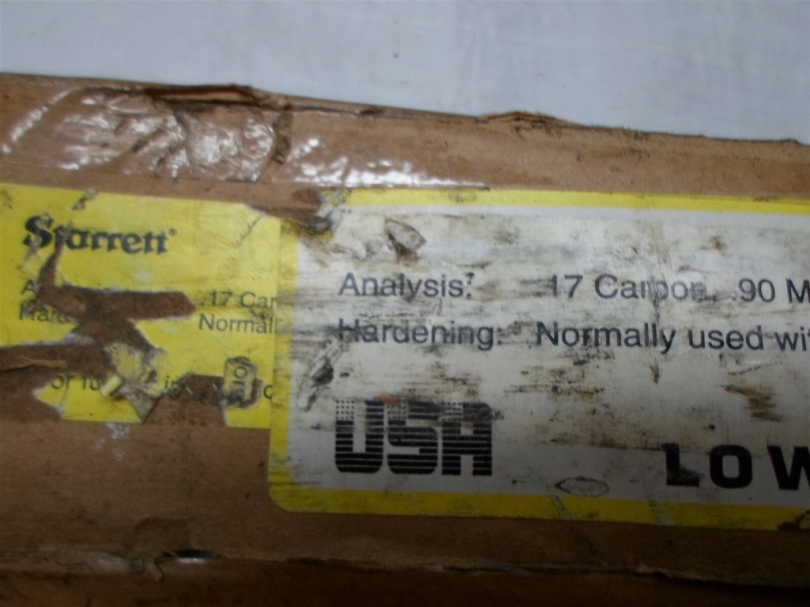 Unused w/ stains & knicks: 24 x 2 x 1-1/2, Low Carbon Steel, Part No. 06213201