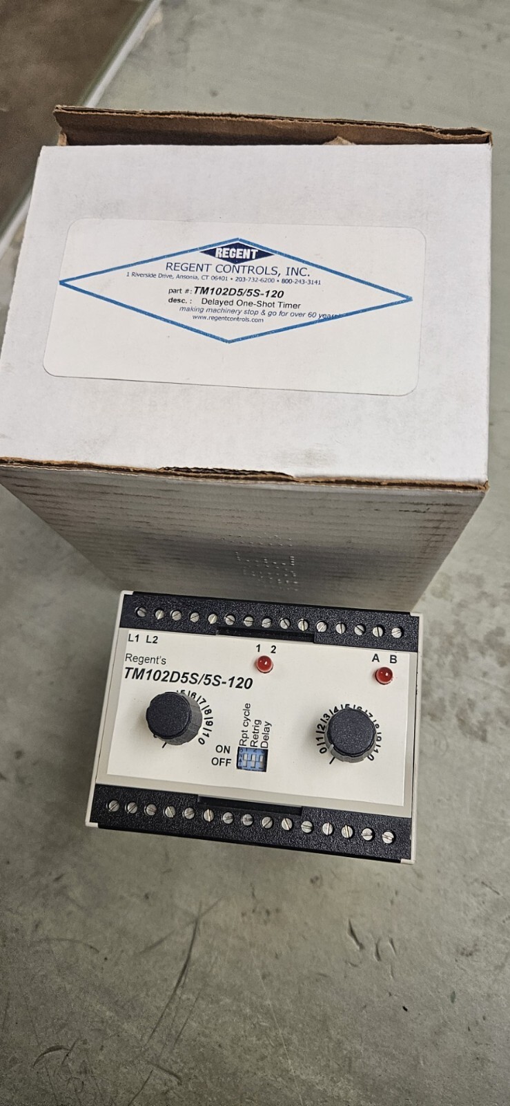 REGENT CONTROLS TM102D5/5S-120 / TM102D5/5S-120