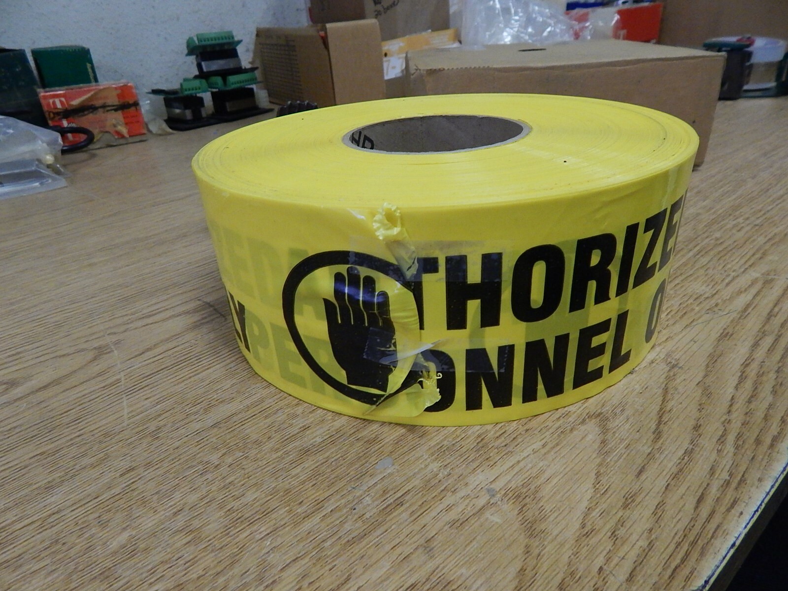 NEW Lab Safety Supply 14533 Authorized Personnel Only Tape, Length Unknown*