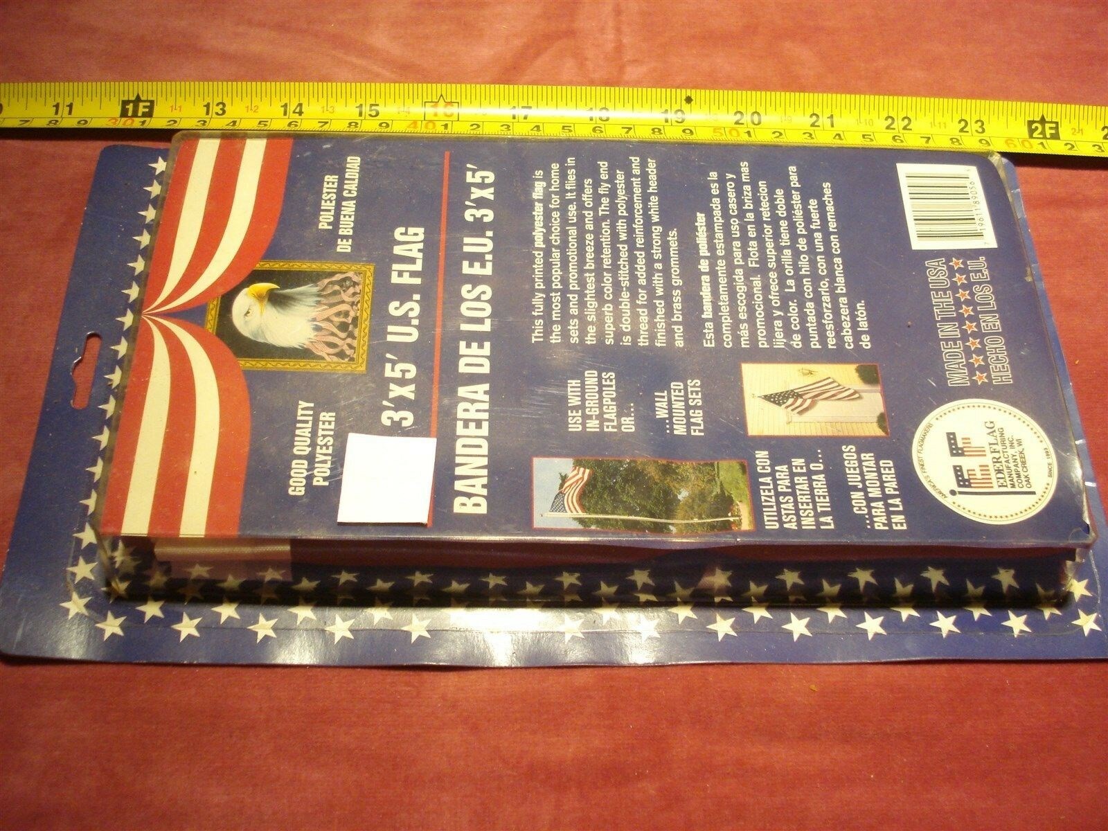 (2185.) U. S. Flag 3′ x 5′ Polyester
