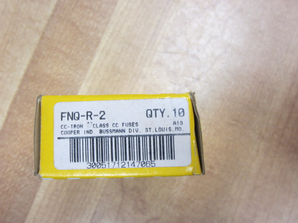 CC Tron FNQ-R-2 Bussmann Fuse FNQR2 Limitron (Pack of 10)