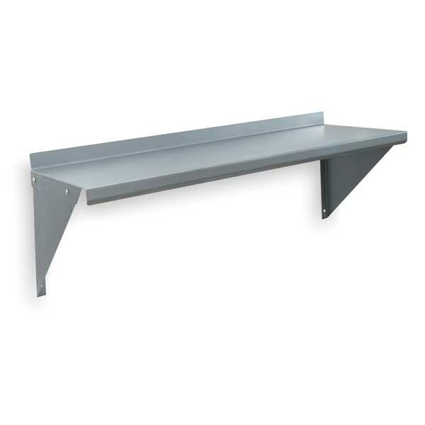 Zoro Select 2Hfz1 Steel Wall Shelf, 16″D X 36″W X 11-1/2″H, Silver, 2Hfz1
