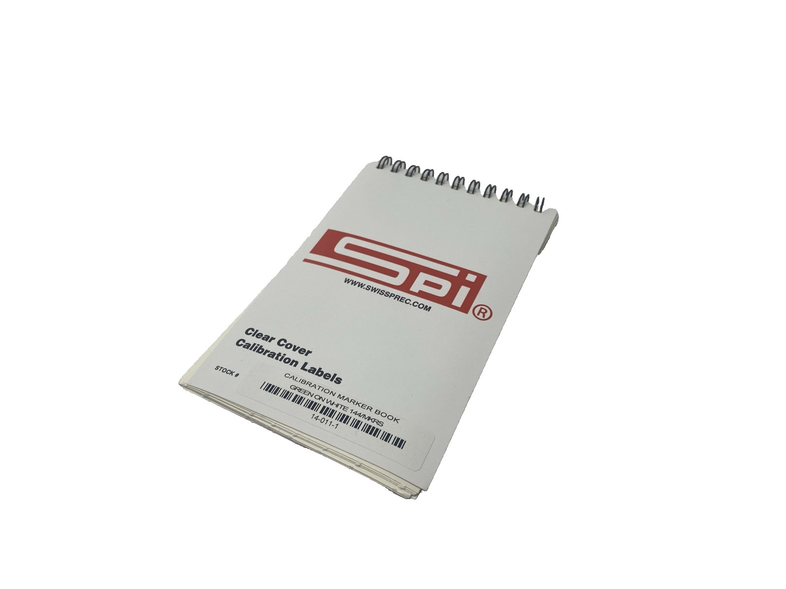 SPI 14-011-1 Clear Cover Calibration Labels Green/White 1-3/4″x5/8″ BOOK OF 144