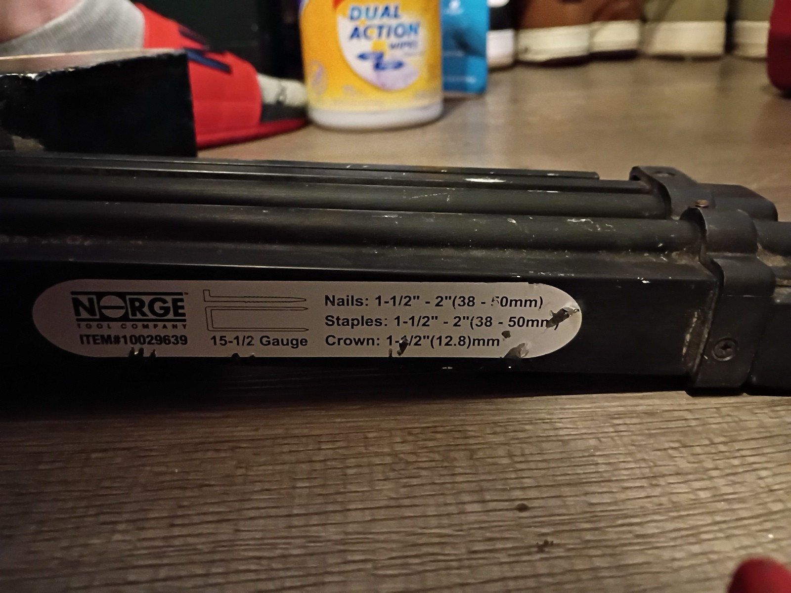 Norge Tool Co. 15-1/2 Gauge L Cleat Flooring Nailer #10029639