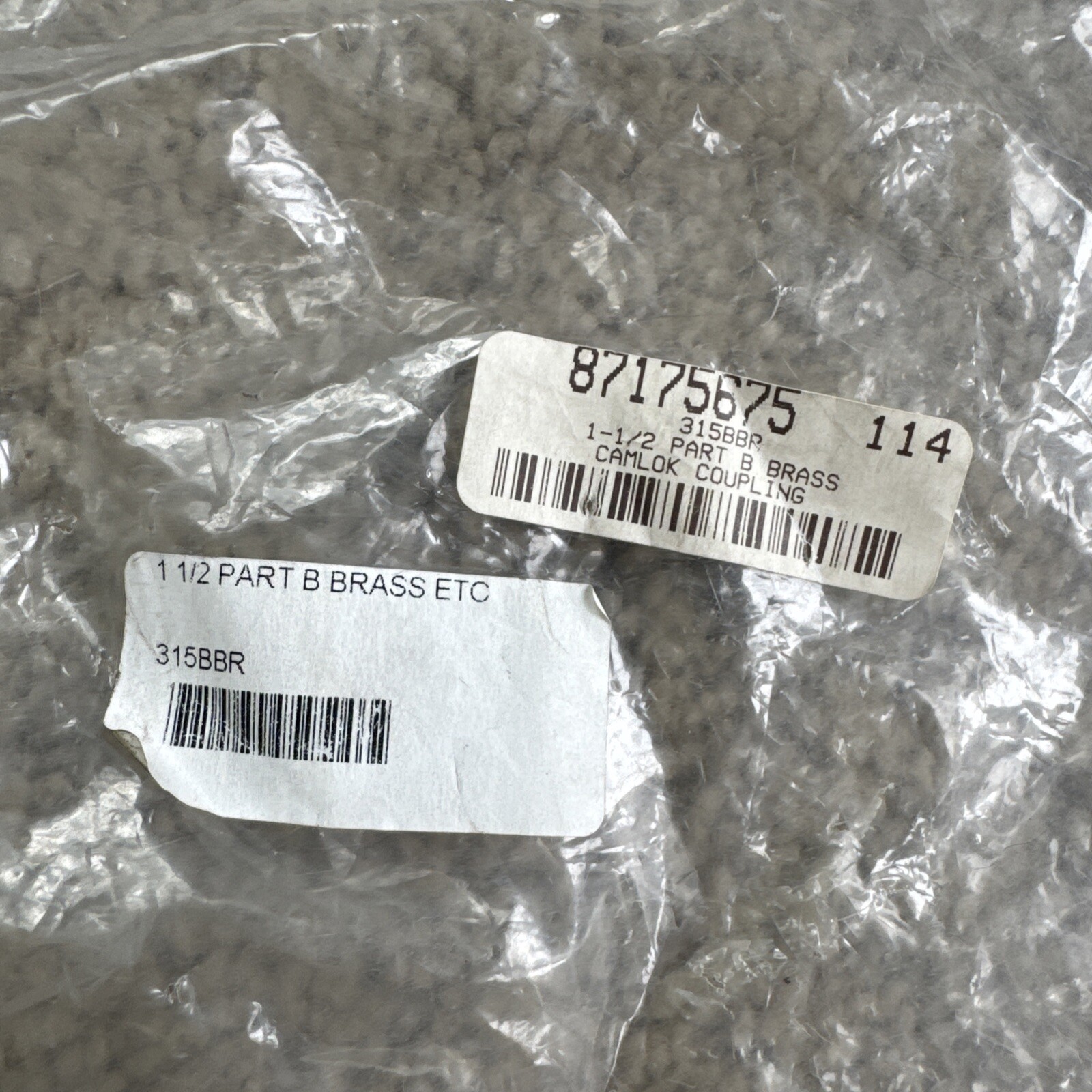 EVER-TITE 1-1/2” Part B Brass Camlok Coupling