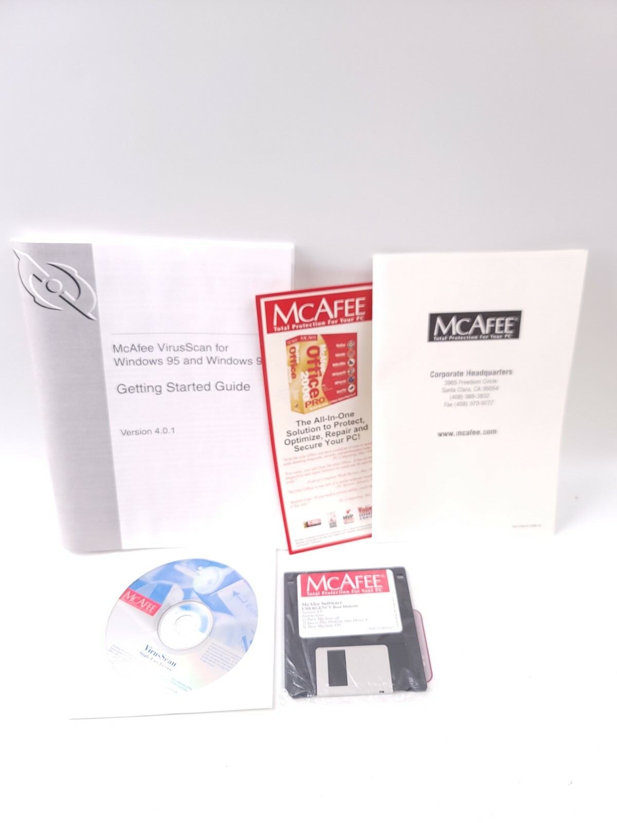 Vintage Mcafee VSF-CD01-NA-400 Virus Scan 855A0097