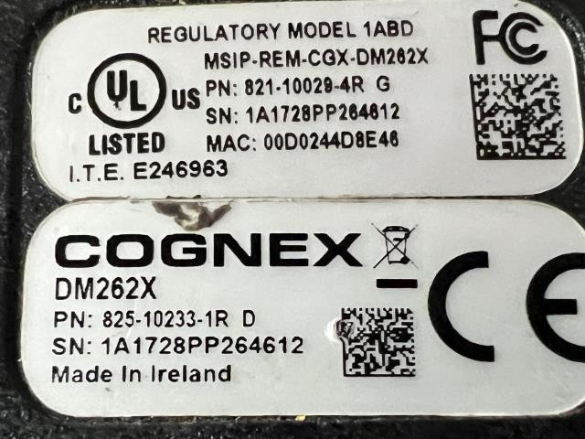 Cognex Barcode Reader Scanner – DM262X – 825-10233-1R D w/Warranty